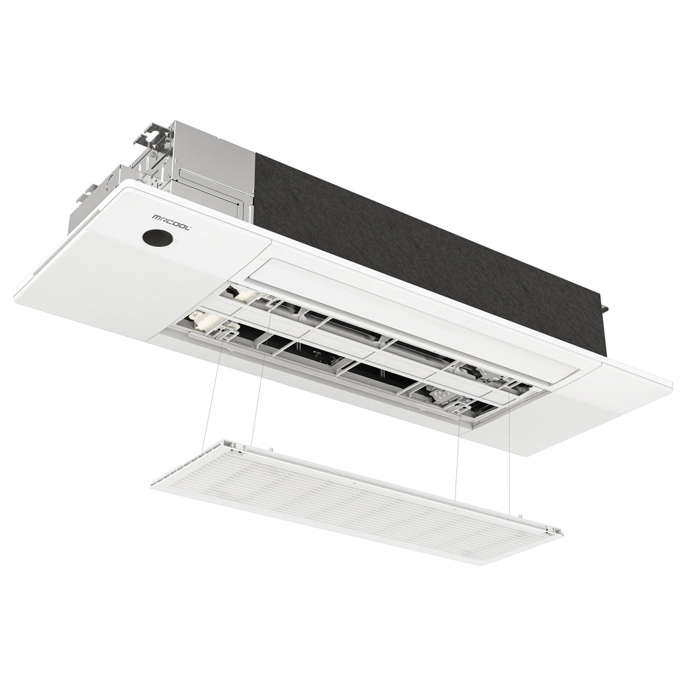 MRCOOL 5th Gen DIY Mini Split - 33,000 BTU 3 Zone Ceiling Cassette Ductless Air Conditioner and Heat Pump with 35 ft. Install Kit, DIYM336HPC03C49