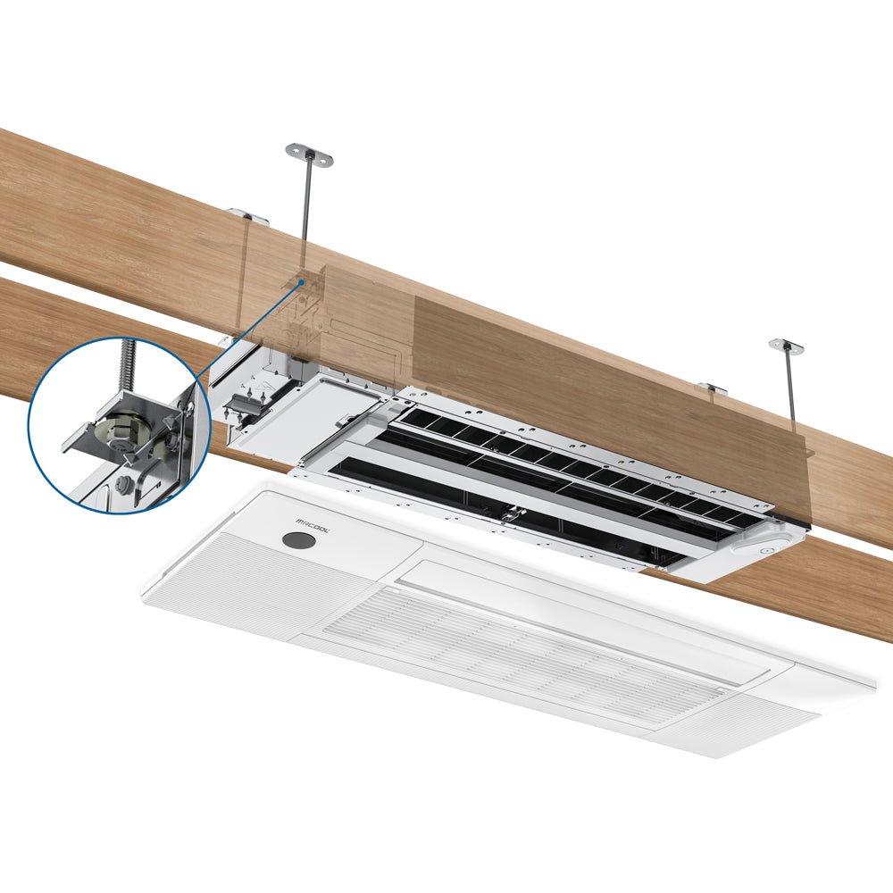 MRCOOL 5th Gen DIY Mini Split - 33,000 BTU 3 Zone Ceiling Cassette Ductless Air Conditioner and Heat Pump with 35 ft. Install Kit, DIYM336HPC03C49