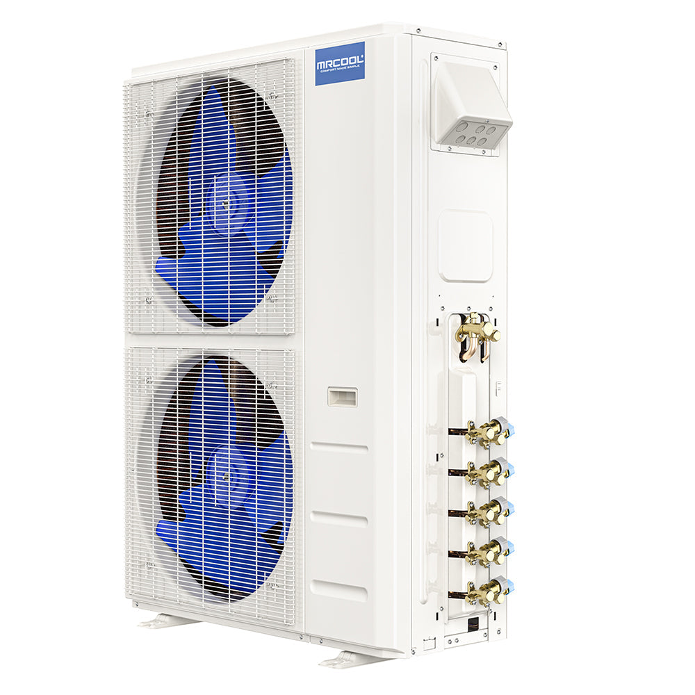MRCOOL 5th Gen DIY Mini Split - 48,000 BTU 3 Zone Ceiling Cassette Ductless Air Conditioner and Heat Pump with 35 ft. Install Kit, DIYM348HPC01C49