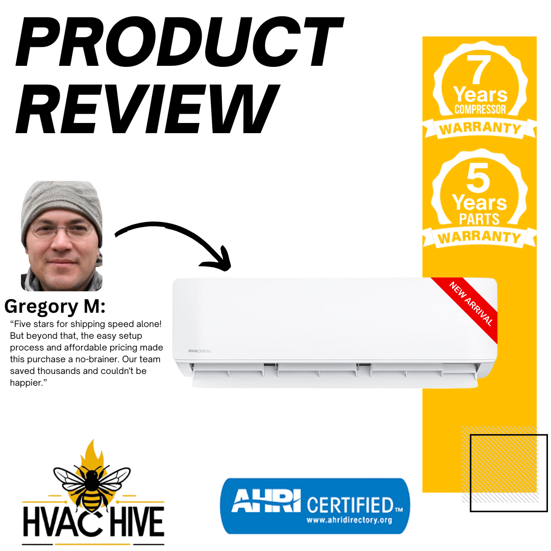 MRCOOL 5th Gen DIY Mini Split - 45,000 BTU 3 Zone Ceiling Cassette Ductless Air Conditioner and Heat Pump, DIY-BC-348HP091818