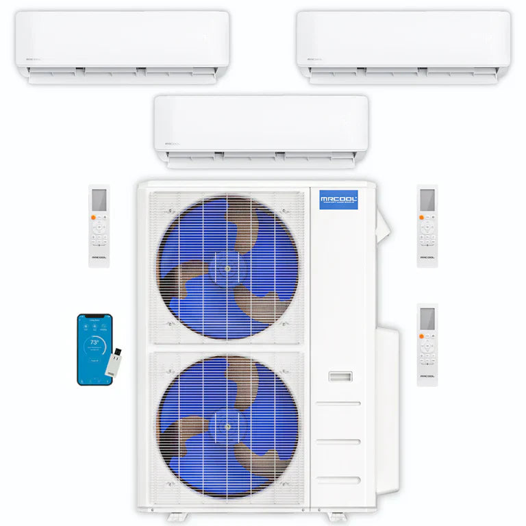 MRCOOL 5th Gen DIY Mini Split - 42,000 BTU 3 Zone Ductless Air Conditioner and Heat Pump, DIY-B-348HP090924