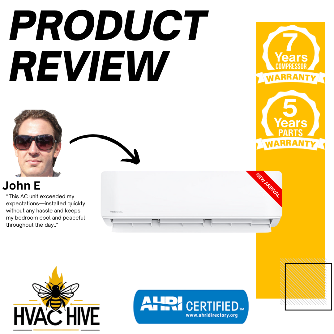 MRCOOL 5th Gen DIY Mini Split - 33,000 BTU 3 Zone Ductless Air Conditioner and Heat Pump with 35 ft. Install Kit, DIYM336HPW04C49 Product review
