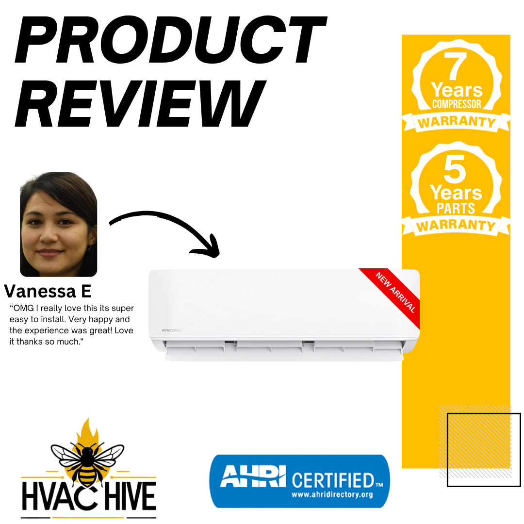 MRCOOL 5th Gen DIY Mini Split - 36,000 BTU 3 Zone Ductless Air Conditioner and Heat Pump with 50 ft. Install Kit, DIYM336HPW06C7 Product review