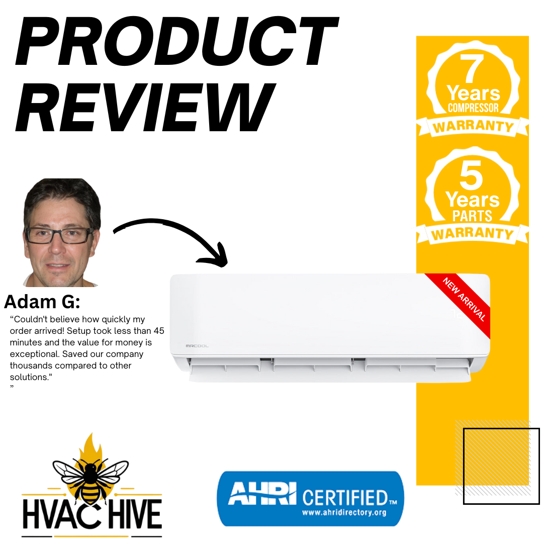 MRCOOL 5th Gen DIY Mini Split - 42,000 BTU 2 Zone Ductless Air Conditioner and Heat Pump, DIY-B-248HP1824 product review
