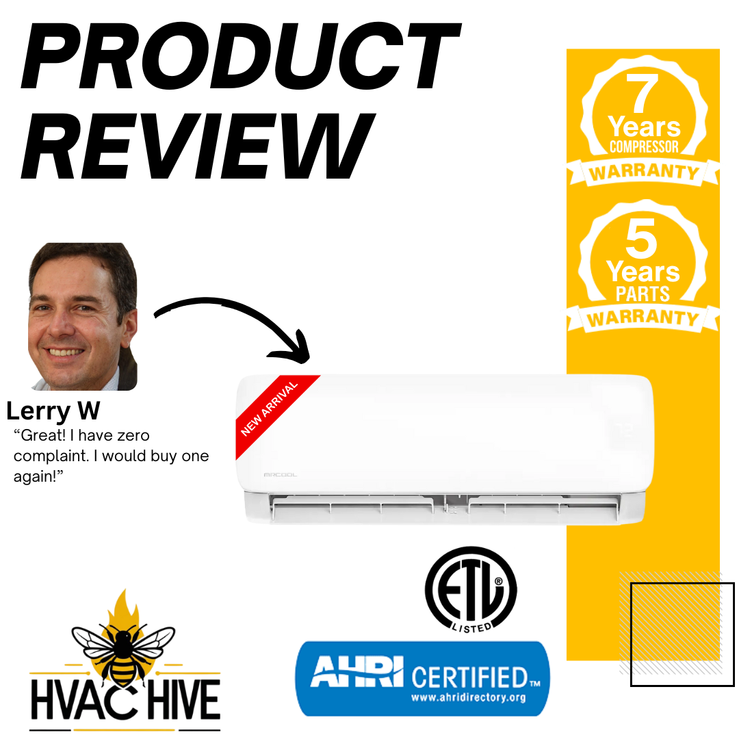 MRCOOL 5th Gen DIY Mini Split - 42,000 BTU 3 Zone Ductless Air Conditioner and Heat Pump, DIY-B-348HP090924 product review