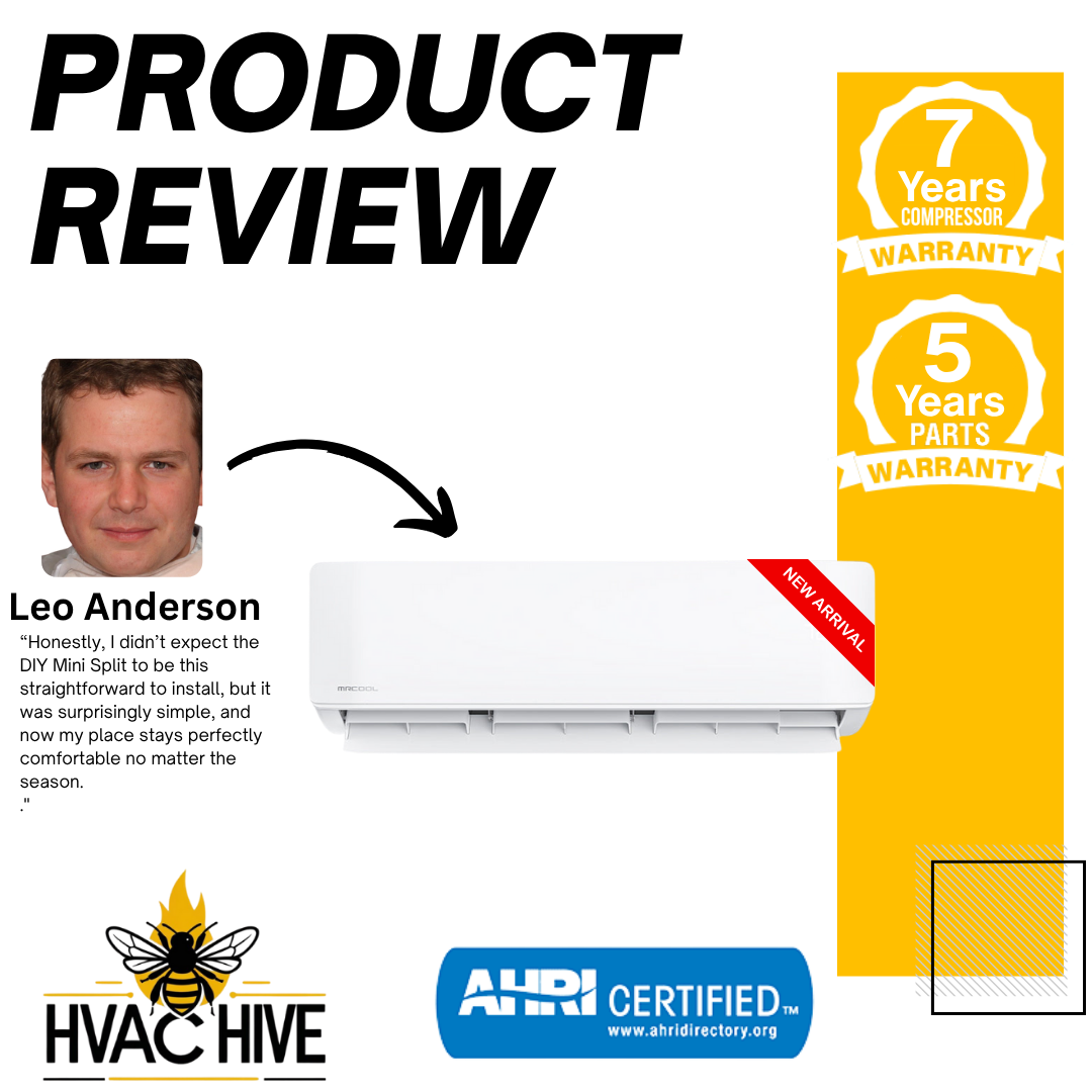 MRCOOL 5th Gen DIY Mini Split - 42,000 BTU 3 Zone Ductless Air Conditioner and Heat Pump with 50 ft. Install Kit, DIYM336HPW07C74 product review