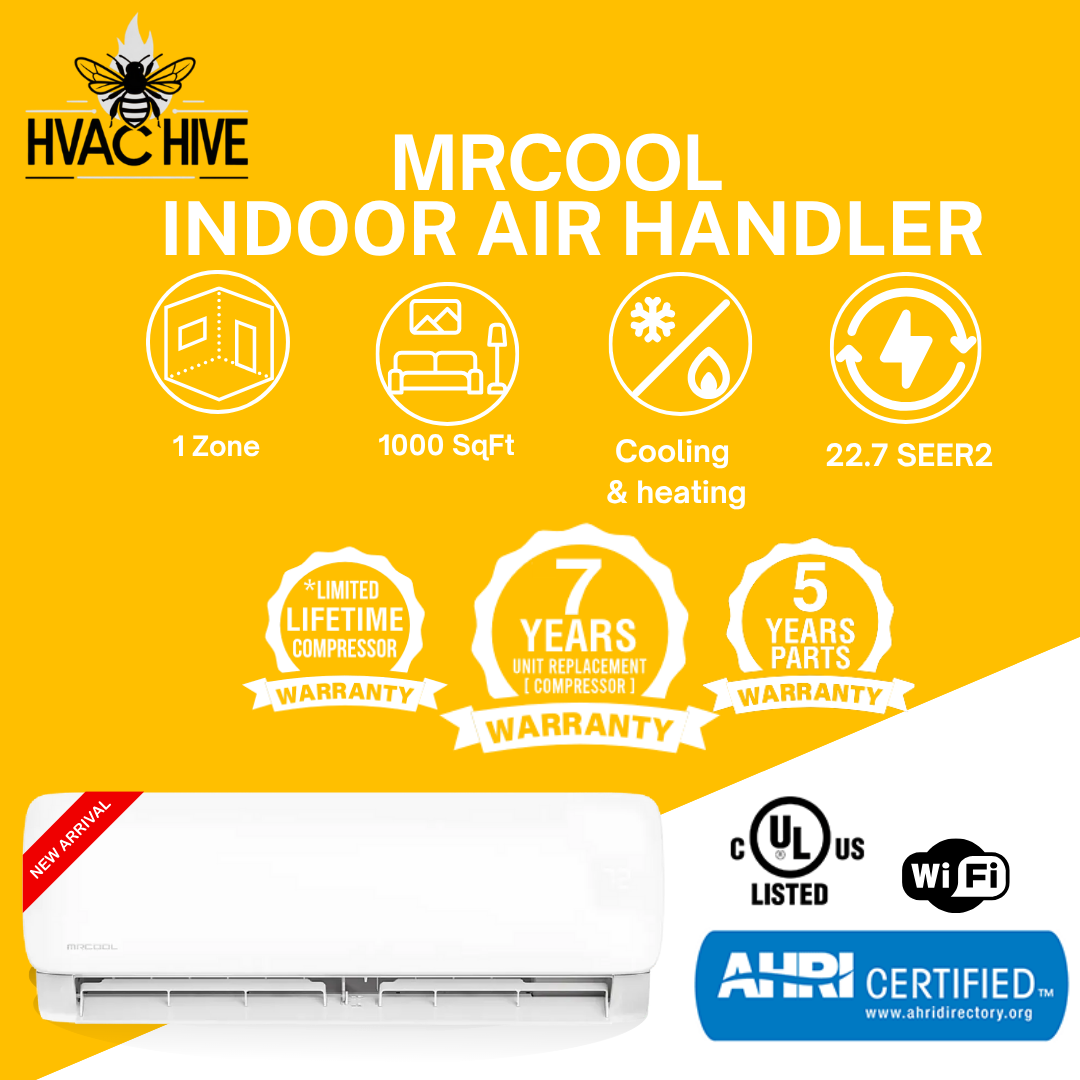 MRCOOL DIY® 5th Gen E Star 24,000 BTU Single Zone Mini Split Complete System with 25ft. Line Set 230V, DIY-24-HP-WM-230D25-O