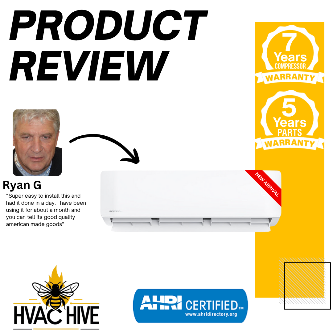 MRCOOL DIY Mini Split - 27,000 BTU 3 Zone Ductless Air Conditioner and Heat Pump with 50 ft. Install Kit, DIYM327HPW00C74 product review