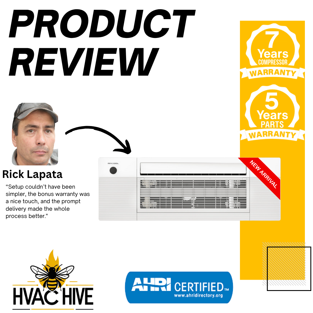 MRCOOL DIY Mini Split - 30,000 BTU 3 Zone Ceiling Cassette Ductless Air Conditioner and Heat Pump with 35 ft. Install Kit, DIYM327HPC01C49 Product review