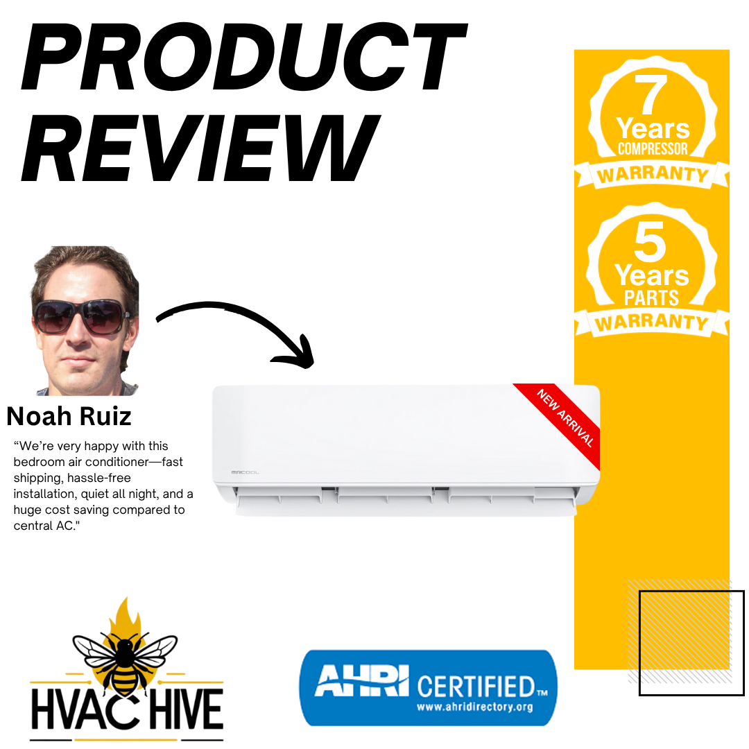 MRCOOL DIY Mini Split - 30,000 BTU 3 Zone Ductless Air Conditioner and Heat Pump with 35 ft. Install Kit, DIYM327HPW01C49 product review