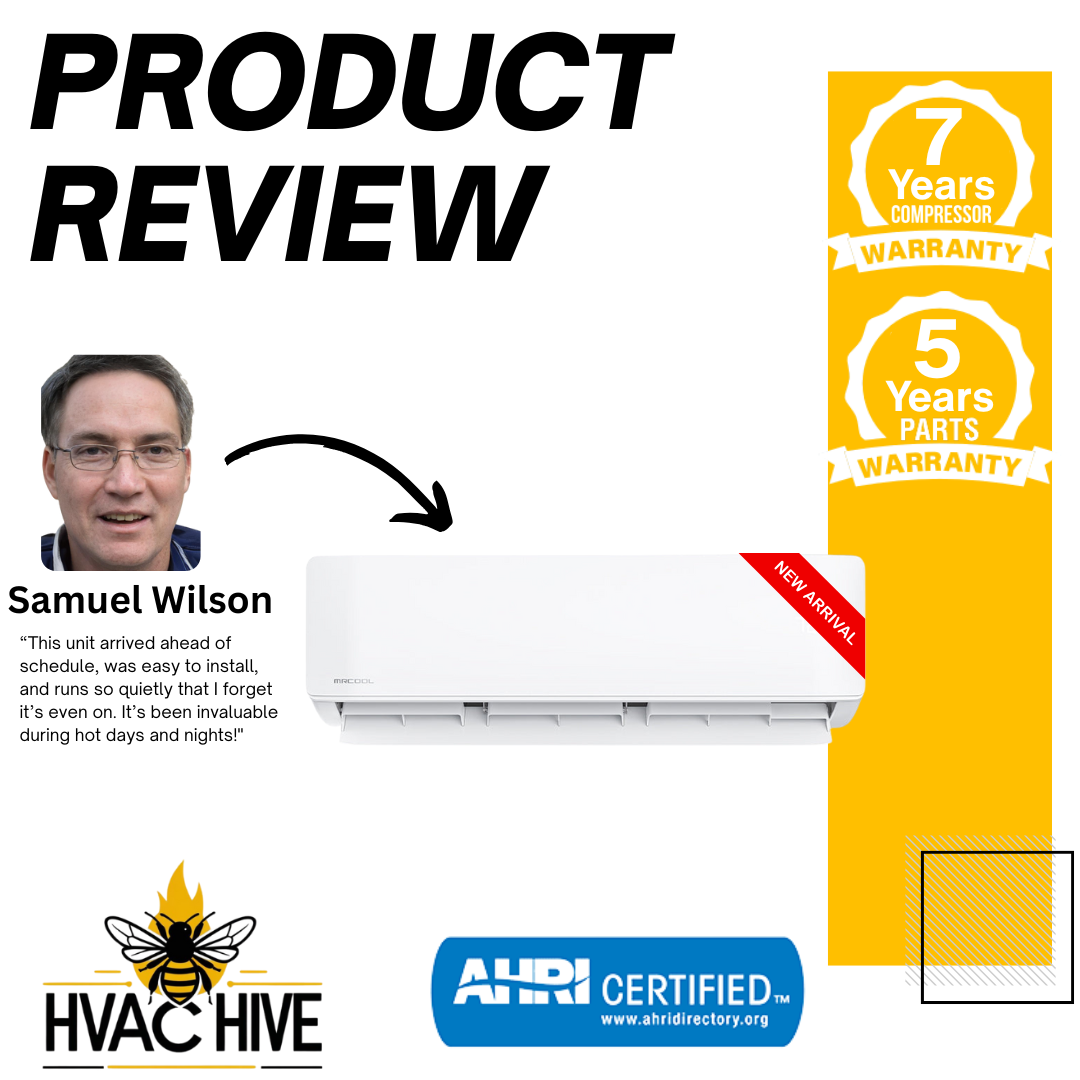 MRCOOL DIY Mini Split - 33,000 BTU 3 Zone Ductless Air Conditioner and Heat Pump, DIY-B-327HP091212 product review