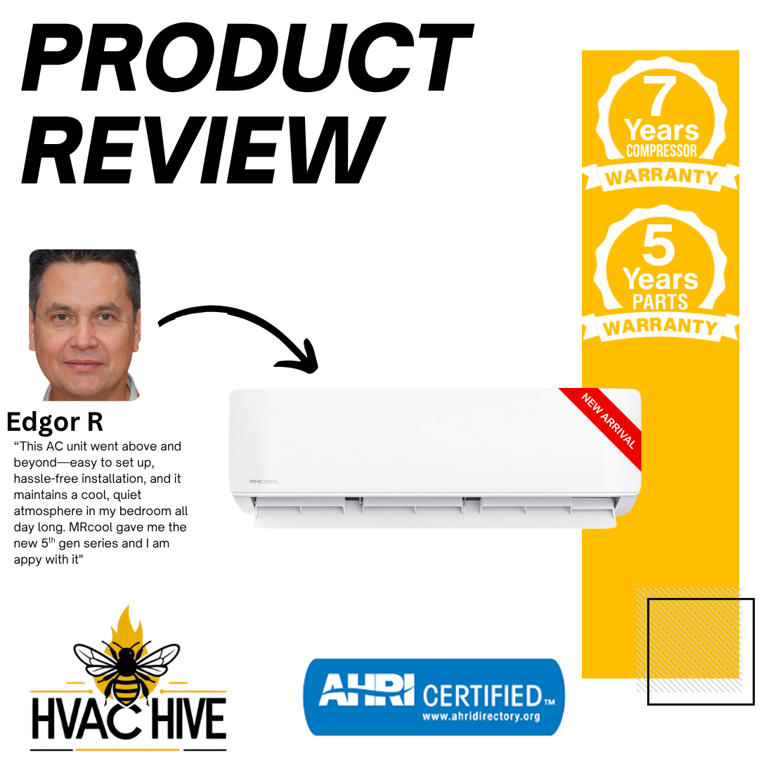 MRCOOL DIY Mini Split - 33,000 BTU 3 Zone Ductless Air Conditioner and Heat Pump with 16 ft. Install Kit, DIYM336HPW04C00 product review