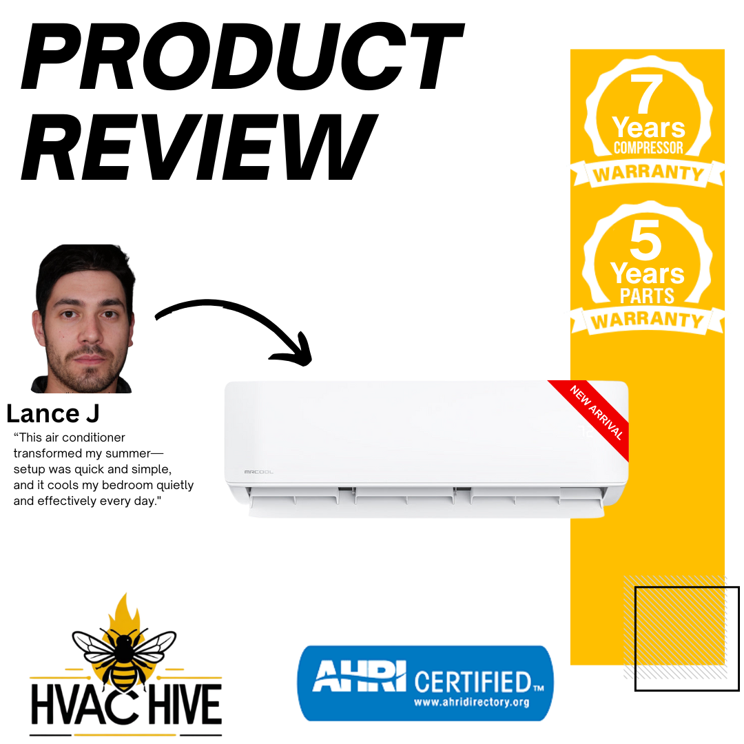 MRCOOL DIY Mini Split - 33,000 BTU 3 Zone Ductless Air Conditioner and Heat Pump with 25 ft. Install Kit, DIYM336HPW04C28 product review