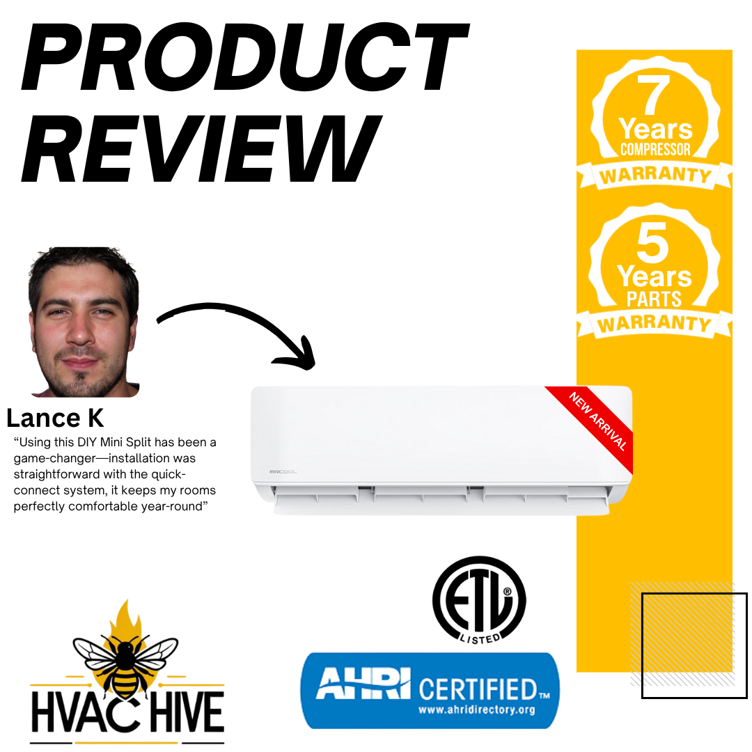 MRCOOL DIY Mini Split - 39,000 BTU 3 Zone Ductless Air Conditioner and Heat Pump, DIY-B-348HP091218 product review