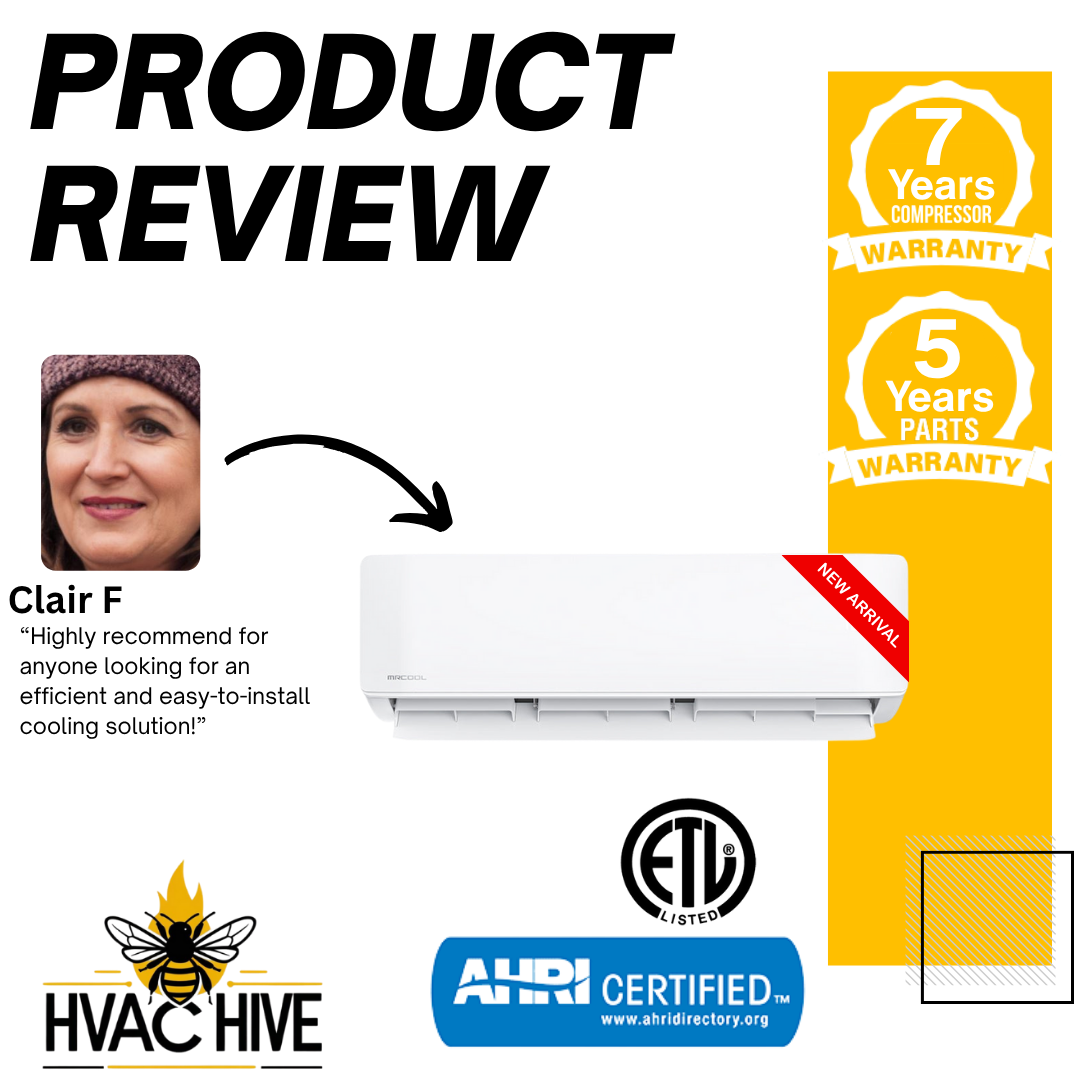 MRCOOL DIY Mini Split - 39,000 BTU 3 Zone Ductless Air Conditioner and Heat Pump with 50 ft. Install Kit, DIYM336HPW05C74 product review