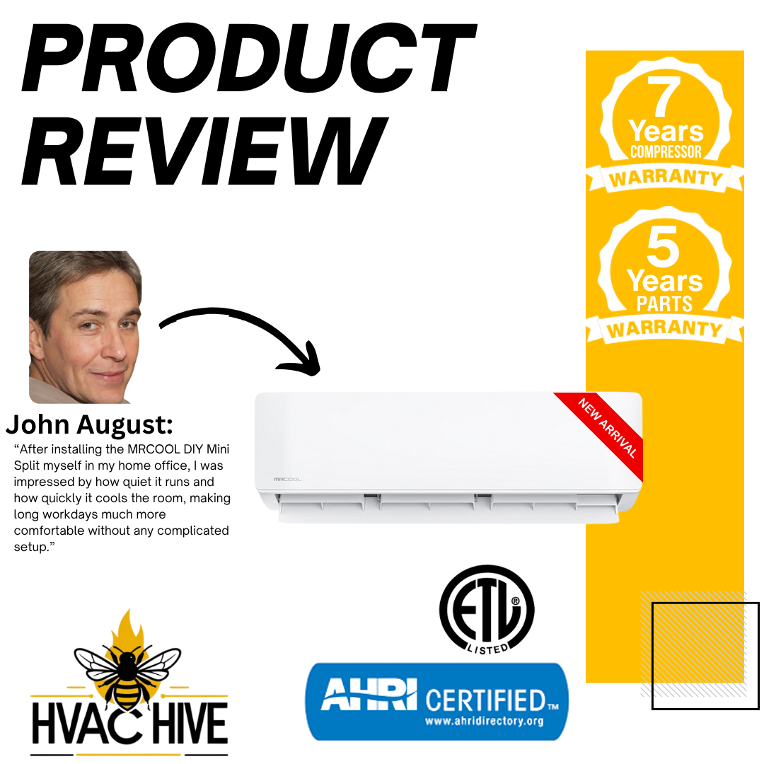 MRCOOL DIY Mini Split - 42,000 BTU 3 Zone Ductless Air Conditioner and Heat Pump with 16 ft. Install Kit, DIYM348HPW00C00 PRODUCT REVIEW