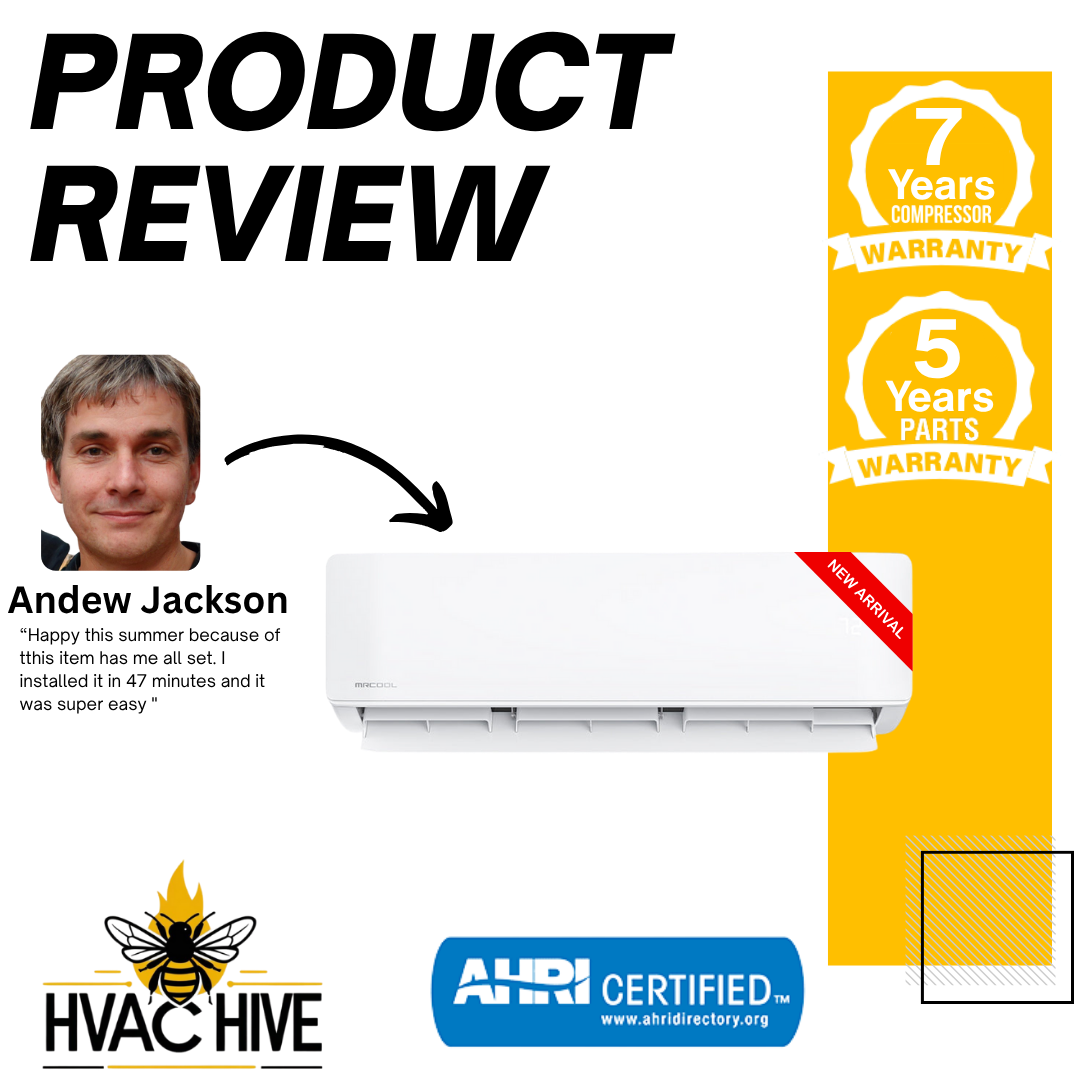 MRCOOL DIY Mini Split - 42,000 BTU 3 Zone Ductless Air Conditioner and Heat Pump with 35 ft. Install Kit, DIYM336HPW07C49 product review