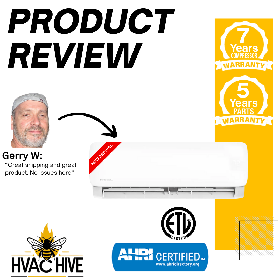 MRCOOL DIY Mini Split - 42,000 BTU 3 Zone Ductless Air Conditioner and Heat Pump with 50 ft. Install Kit, DIYM348HPW00C74 Product Review