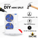=MRCOOL DIY 5th Gen Mini Split - 6-Zone 48,000 BTU Mini Split Condenser 230V with 12K + 9K + 6K + 6K + 6K + 6K Wall Mount Air Handlers DIY5-6Z-48HP-12K9K6K6K6K6K DIY mini split