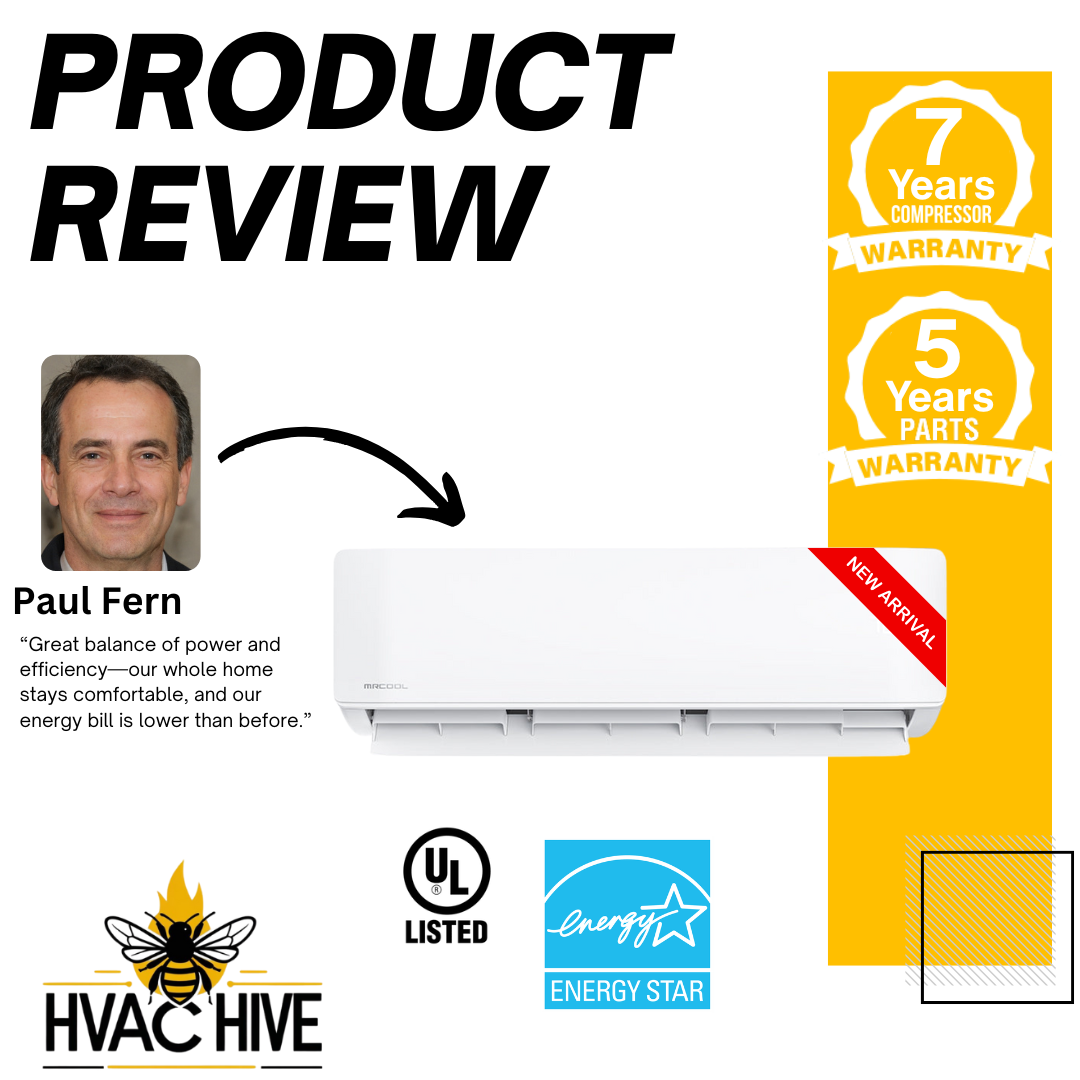 MRCOOL DIY 5th Gen Mini Split - 6-Zone 48,000 BTU Mini Split Condenser 230V with 9K + 9K + 6K + 6K + 6K + 6K Wall Mount Air Handlers DIY5-6Z-48HP-9K9K6K6K6K6K Product review