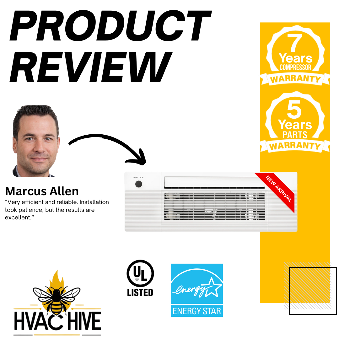 MRCOOL DIY 5th Gen Mini Split - 6-Zone 55,000 BTU Mini Split Condenser 230V with 12K + 12K + 12K + 12K + 12K + 9K Ceiling Cassette Air Handlers DIY5-6ZC-55HP-12K12K12K12K12K9K product review