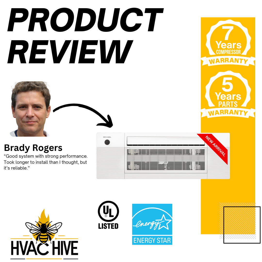 MRCOOL DIY 5th Gen Mini Split - 6-Zone 55,000 BTU Mini Split Condenser 230V with 12K + 12K + 12K + 12K + 9K + 9K Ceiling Cassette Air Handlers DIY5-6ZC-55HP-12K12K12K12K9K9K product review