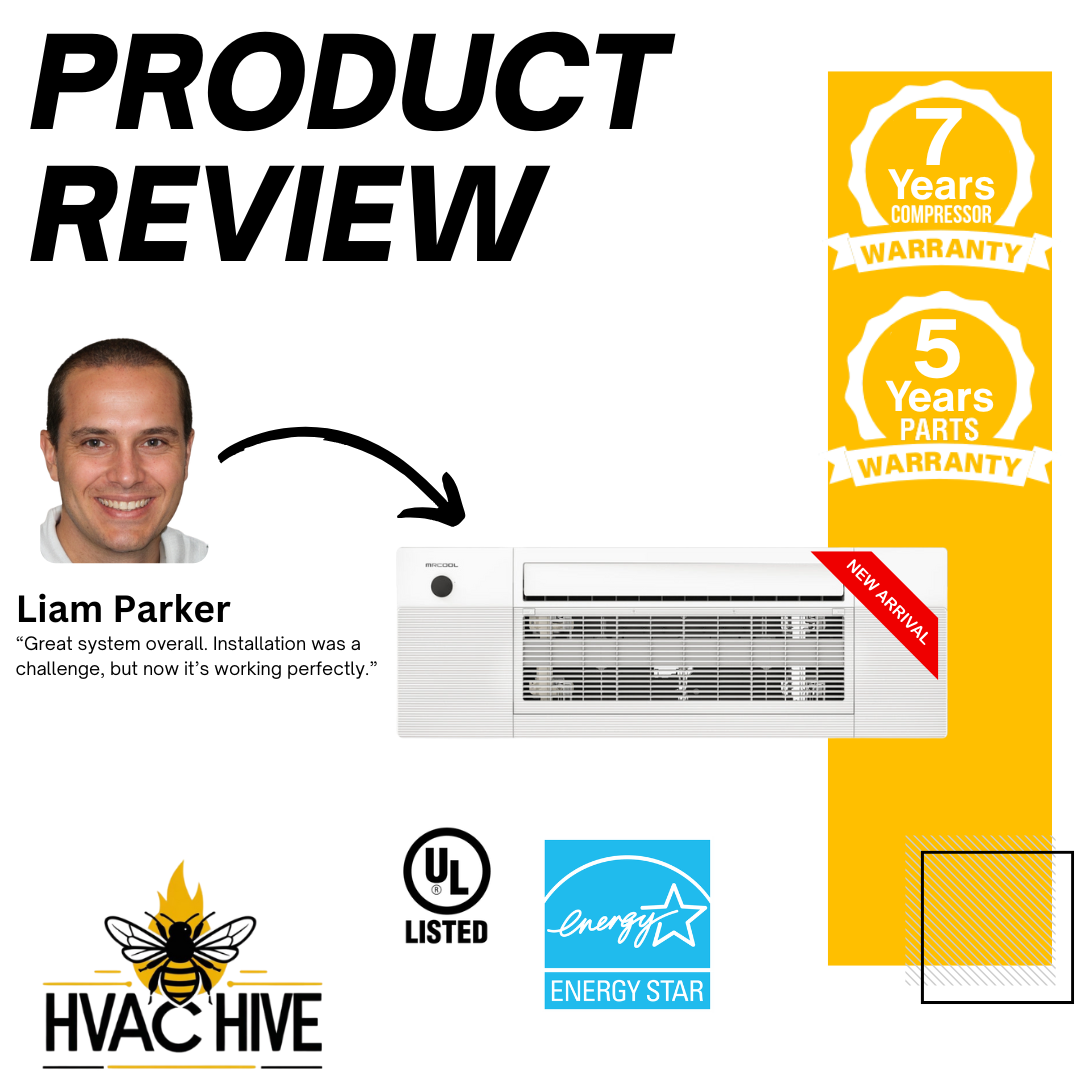 MRCOOL DIY 5th Gen Mini Split - 6-Zone 55,000 BTU Mini Split Condenser 230V with 12K + 12K + 12K + 9K + 9K + 9K Ceiling Cassette Air Handlers DIY5-6ZC-55HP-12K12K12K9K9K9K product review
