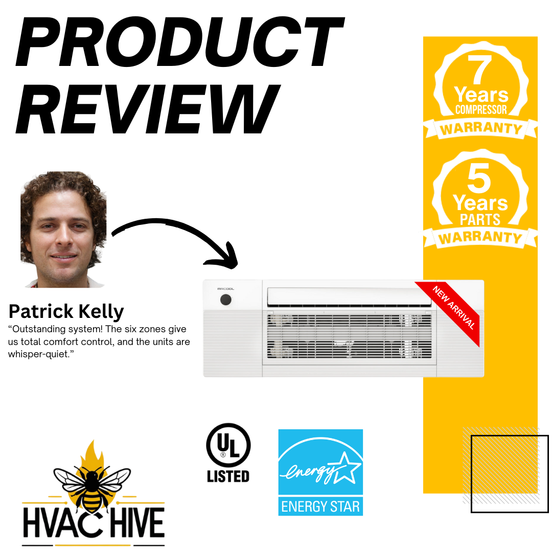 MRCOOL DIY 5th Gen Mini Split - 6-Zone 55,000 BTU Mini Split Condenser 230V with 12K + 12K + 6K + 6K + 6K + 6K Ceiling Cassette Air Handlers DIY5-6ZC-55HP-12K12K6K6K6K6K product review