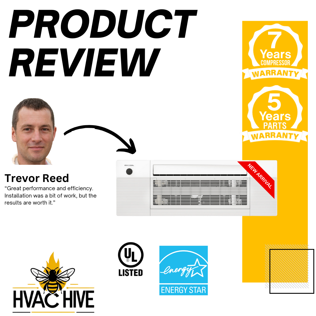 MRCOOL DIY 5th Gen Mini Split - 6-Zone 55,000 BTU Mini Split Condenser 230V with 12K + 9K + 6K + 6K + 6K + 6K Ceiling Cassette Air Handlers DIY5-6ZC-55HP-12K9K6K6K6K6K product review