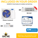 MRCOOL DIY Mini Split - 30,000 BTU 3 Zone Ceiling Cassette Ductless Air Conditioner and Heat Pump with 16 ft. Install Kit, DIYM327HPC01C00 indoor air handler included in your orders