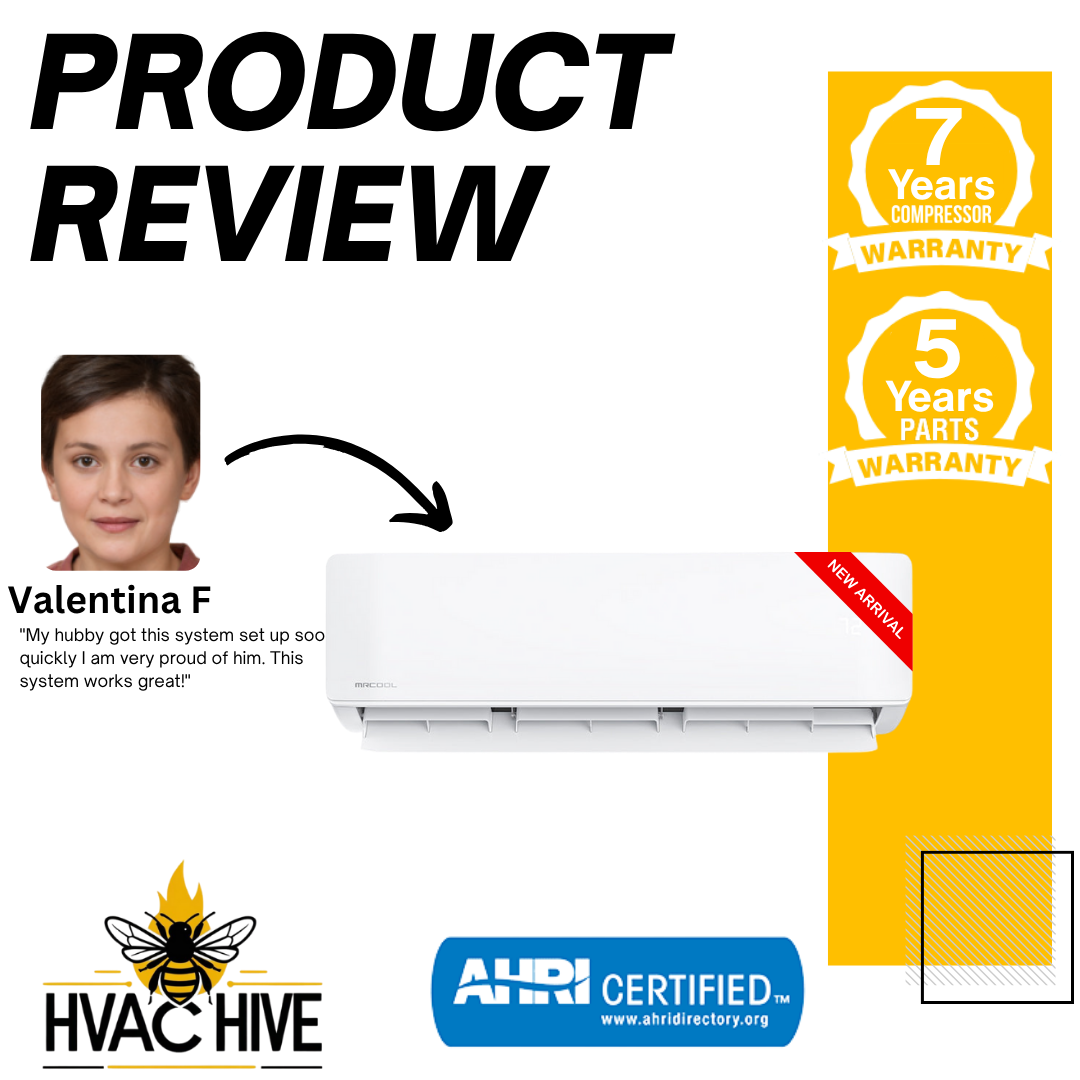 MRCOOL DIY Mini Split - 45,000 BTU 3 Zone Ductless Air Conditioner and Heat Pump with 16 ft. Install Kits, DIY-B-348HP091818-16 product review