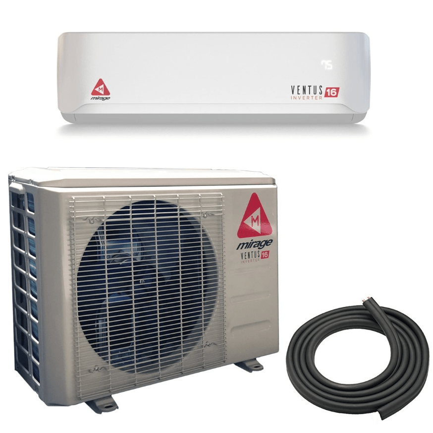 Mirage Ventus X 12,000 BTU 19.5 SEER Ductless Mini Split Air Conditioner and Heat Pump - 230V/60Hz